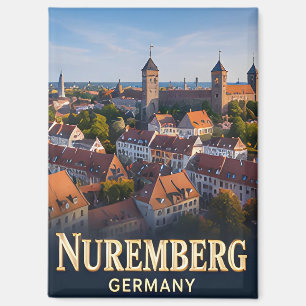 Aimant ✈️ Nuremberg Allemagne Cadeau de voyage 🏰