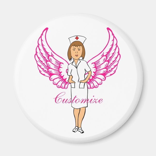 Aimant Nurse Angel Wings Thunder_Cove (Devant)