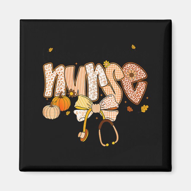 Aimant Nurse Labor And Delivery Coquette Fall Pumpkin Tha (Devant)