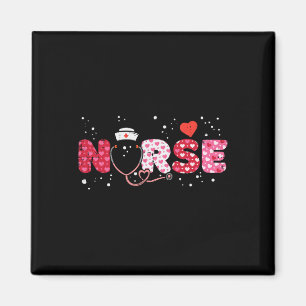 Aimant Nurse Valentines Day Valentine Scrub Top Femmes Sc
