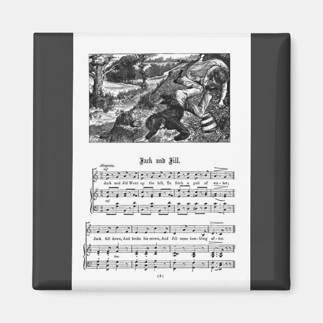 Aimant Nursery Rhyme Jack et Jill (Devant)