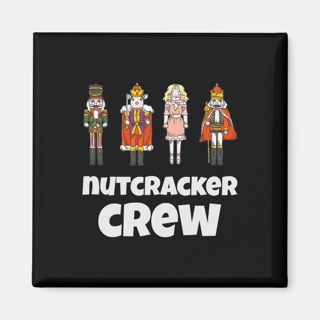 Aimant Nutcracker Crew Famille Correspondant Xmas Garçons (Devant)