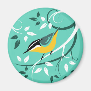 Aimant Nuthatch Bird In Tree
