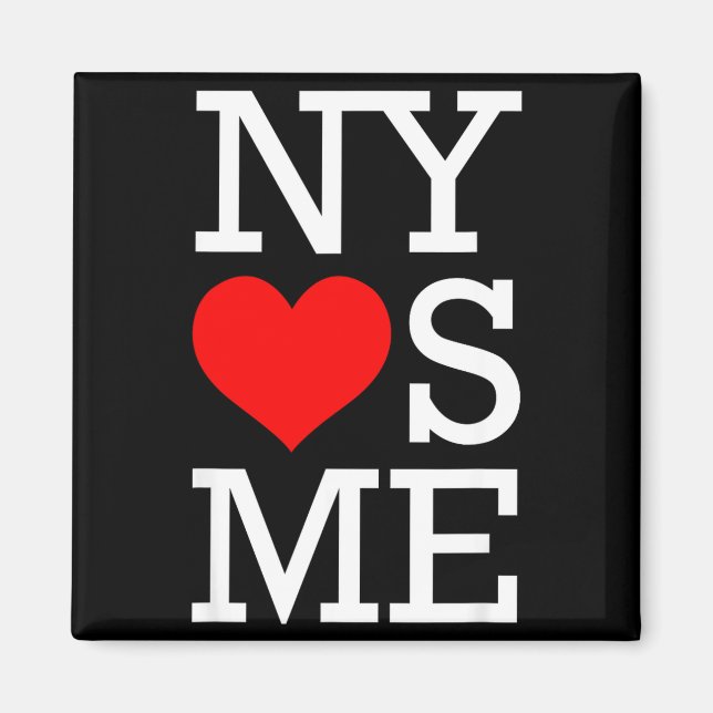 Aimant Ny Loves Me Funny I Heart New York  (Devant)