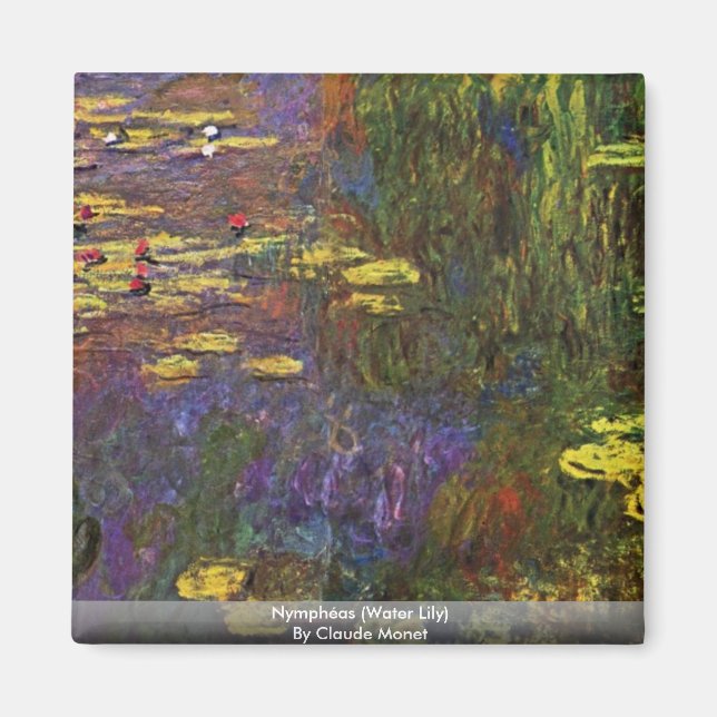 Aimant Nymphéas (Lys D'Eau) Par Claude Monet (Devant)