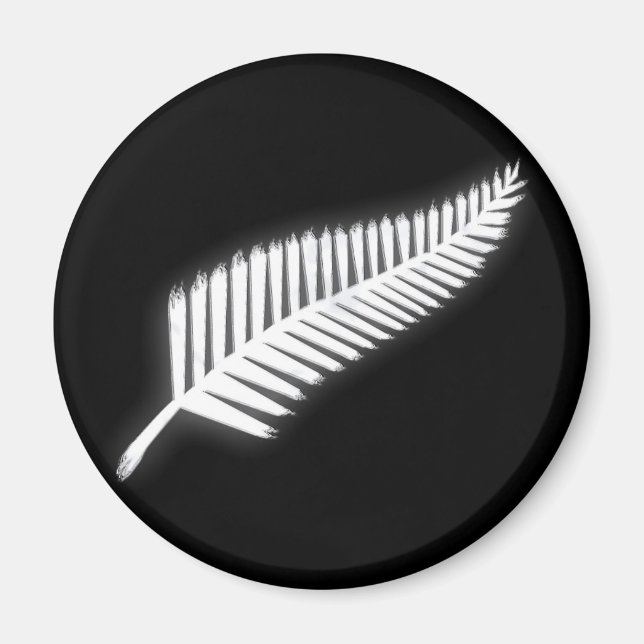 Aimant NZ Silver Fern Emblem national Emblem Patriotique  (Devant)