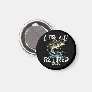 Aimant O-Fish-Ally Retraité 2026 Humour Drôle
