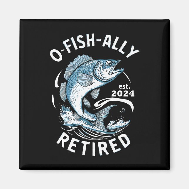 Aimant O-fish-iellement retraité B pêche  (Devant)