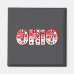 Aimant O-h-i-o Squelettes drôles Ohio Dans Midwestern Val