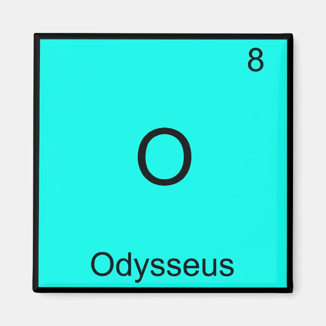 Aimant O - Odysseus T-shirt drôle de symbole d'élément de (Devant)
