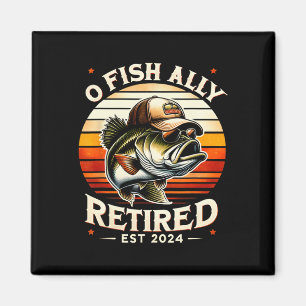 Aimant Ô poisson allié retraité est drôle retraite pêche