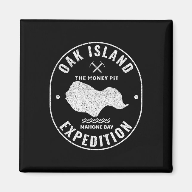Aimant Oak Island Expédition Treast Hunt Retro Mystery (Devant)
