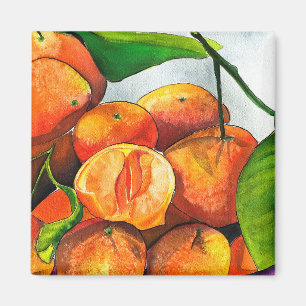Aimant Oaquarelle mandarine