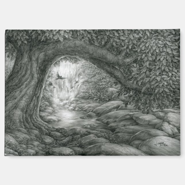 Aimant Oasis de la forêt profonde (Recto)