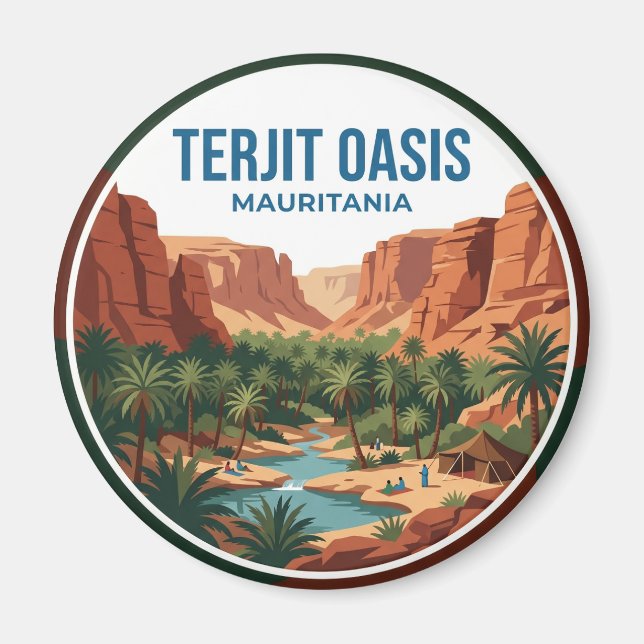 Aimant Oasis de Terjit Mauritanie (Devant)