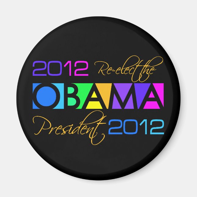 aimant OBAMA 2012 (Devant)