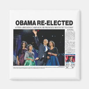 Aimant Obama a réélu l'aimant