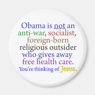 Aimant Obama et Jésus