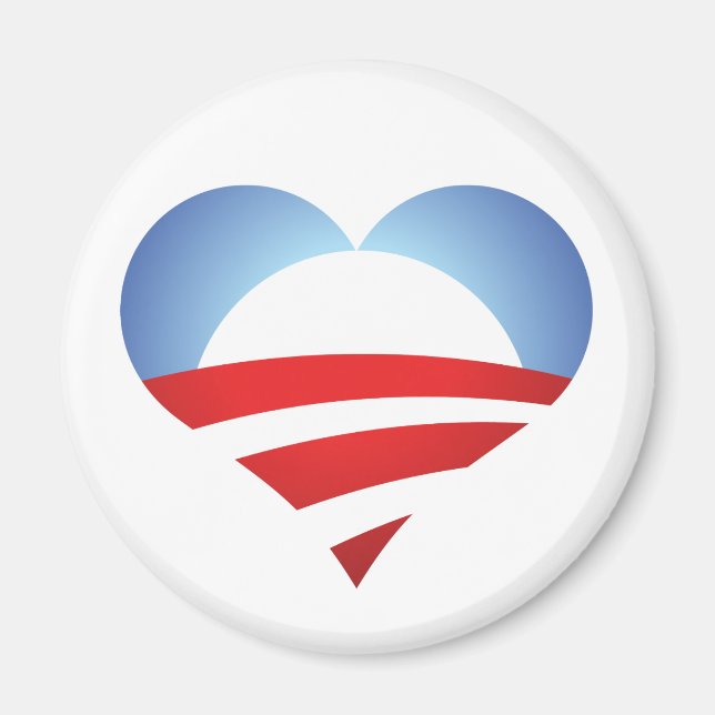Aimant Obama Heart (Devant)