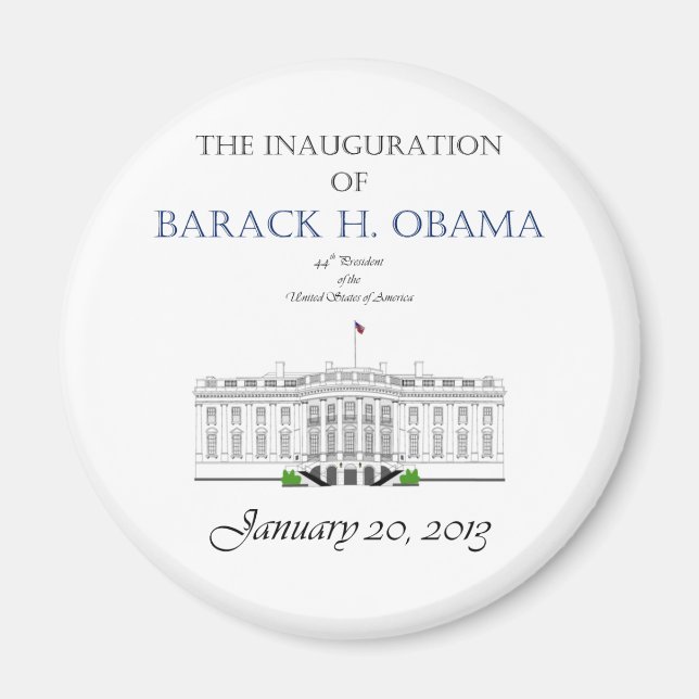 Aimant Obama Inauguration 2013 (Devant)