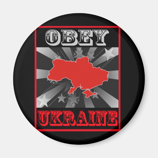 Aimant Obey Ukraine (Devant)