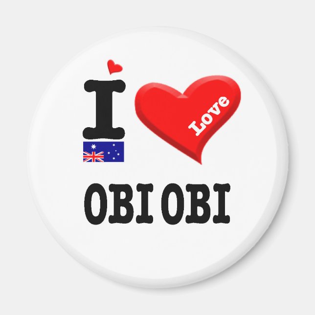 Aimant OBI OBI - I Love (Devant)