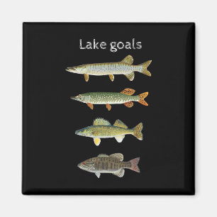 Aimant Objectifs de lac Pêche Musky Brochet Doré Petite B