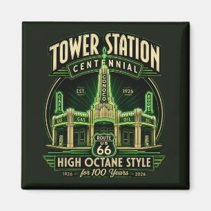 Aimant Objet de collection centenaire Texas Roadside