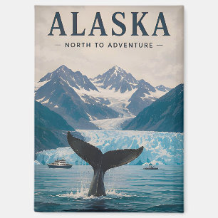 Aimant 🌊 Observation des baleines en Alaska, côte du gla