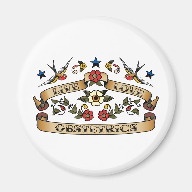 Aimant Obstétrique de l'amour en direct (Devant)