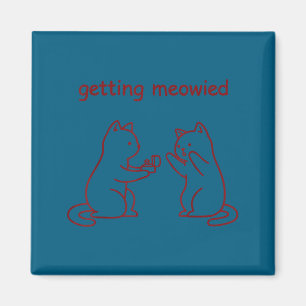 Aimant Obtenir une proposition de mariage de chat meowied