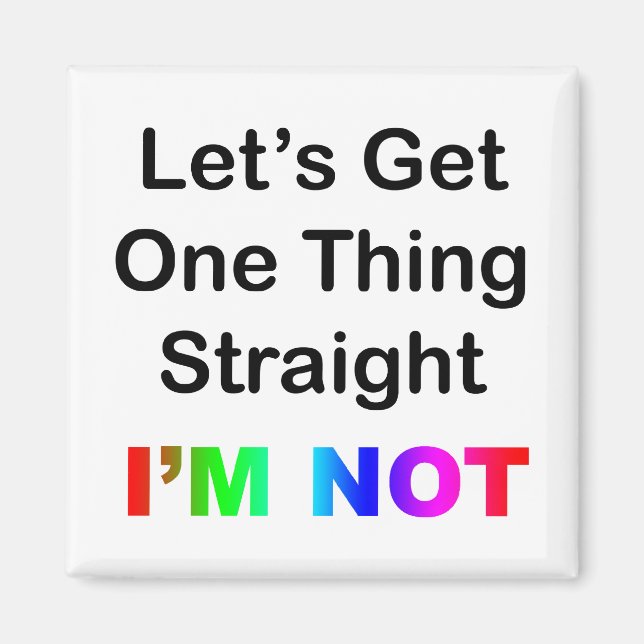 Aimant Obtenons une chose juste... Je ne suis pas (Devant)