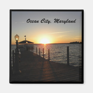 Aimant OC, coucher du soleil de belvédère de DM