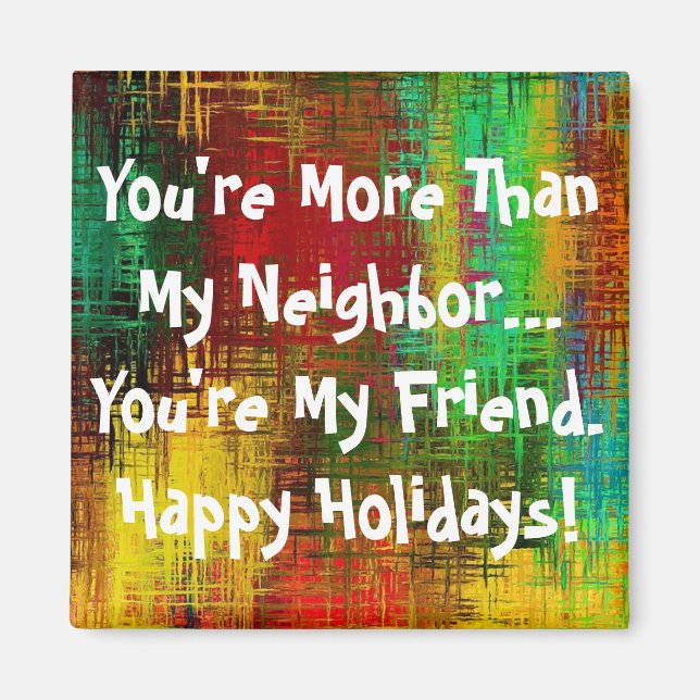 Aimant Occasion de Personnaliser voisine (Devant)