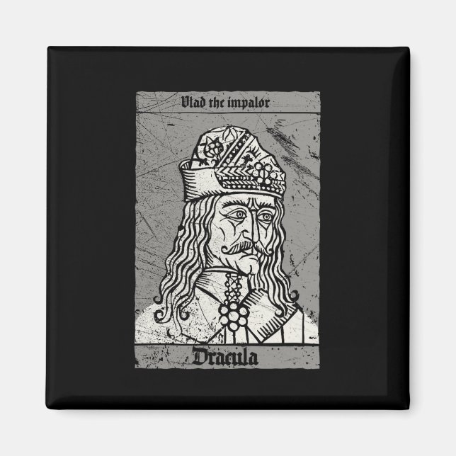 Aimant Occult Dracula - Vlad The Impaler Horror Vampire (Devant)