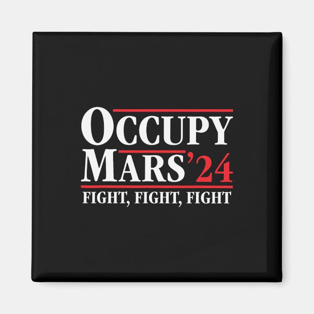 Aimant Occuper Mars Astronomie Espace Combat Trum  (Devant)