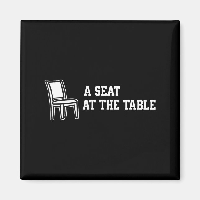 Aimant Occuper un siège à la table  (Devant)