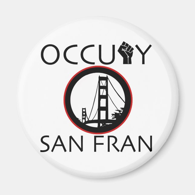 Aimant Occupy San Francisco (Devant)