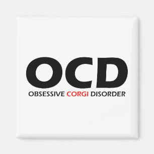 Aimant OCD - Désordre obsédant de corgi