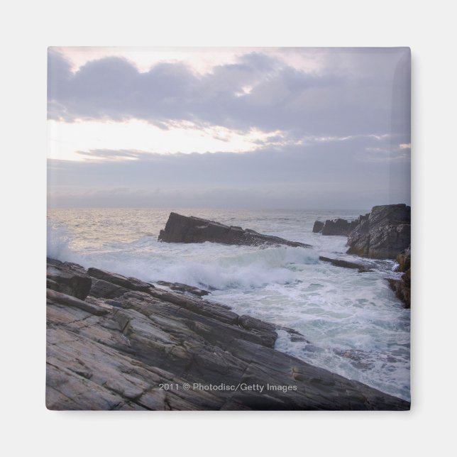 Aimant Océan Atlantique à Sunrise dans le Maine (Devant)