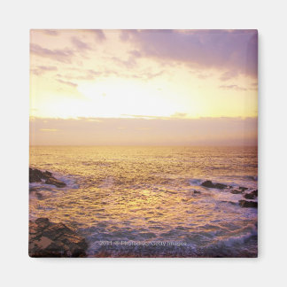 Aimant Océan Atlantique au lever du soleil, vue depuis Po