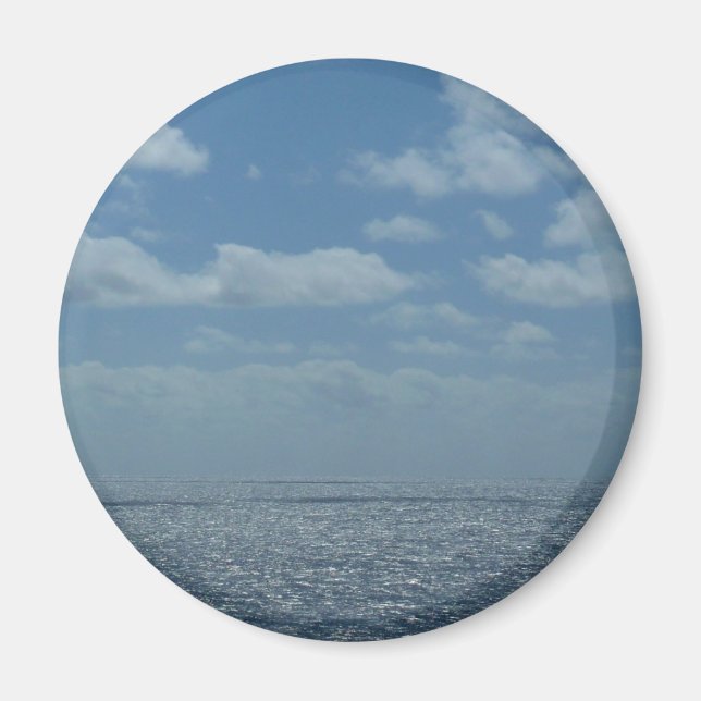 Aimant Océan bleu de la mer des Caraïbes (Devant)