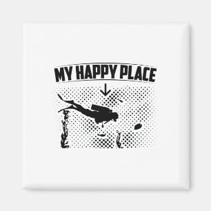 Aimant Océan de plongée   Idée cadeau instructeur plongeu