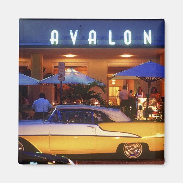 Aimant Ocean Drive, South Beach, Miami Beach, (Devant)