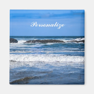 Aimant Océan Pacifique Bleu Avec Nom