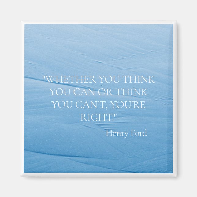 AIMANT "OCEAN WAVE" INSPIRATIONAL QUOTE HENRY FORD FRIDGE (Devant)