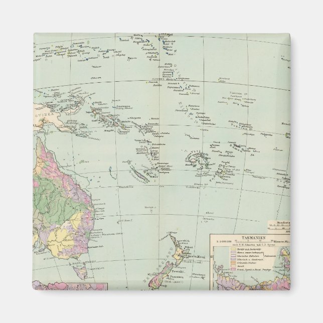 Aimant Océanie - Carte Atlas de l'Océanie (Devant)