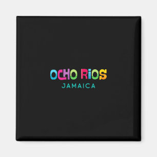 Aimant Ocho Rios Jamaïque Design Tropical Rétro