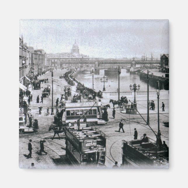 Aimant O'Connell Bridge et la rivière Liffey, Dublin (Devant)