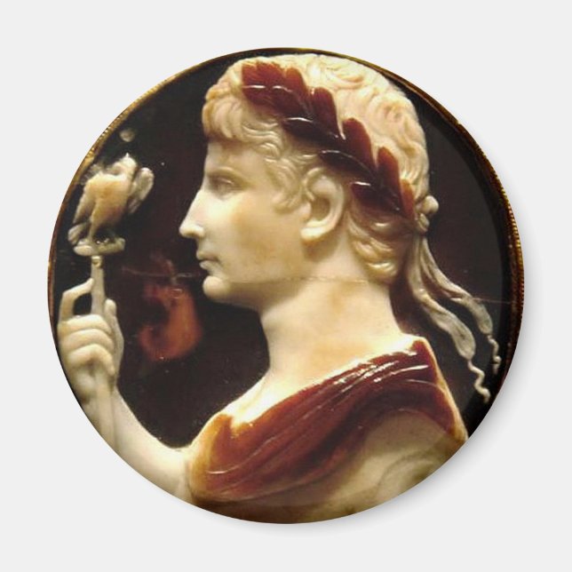Aimant Octavian Augustus Roman Empereur Cameo Lothar Cros (Devant)
